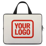 Custom Cream Orange Red Laptop Bag