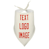 Custom Cream Orange Red Pet Scarf