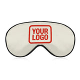 Custom Cream Orange Red Sleep Mask