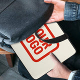 Custom Cream Orange Red Laptop Bag