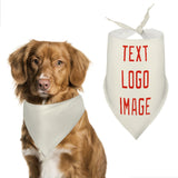 Custom Cream Orange Red Pet Scarf