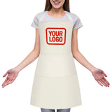 Custom Cream Orange Red Apron