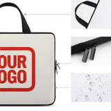 Custom Cream Orange Red Laptop Bag