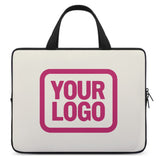 Custom Cream Pink Laptop Bag