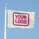 Custom Cream Pink Flag