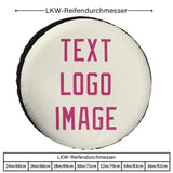 Custom Cream Pink Truck Tires