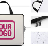 Custom Cream Pink Laptop Bag