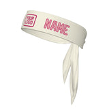 Custom Cream Light Pink Headband