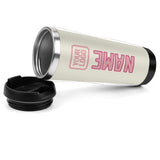 Custom Cream Light Pink Stainless Steel Water Cup