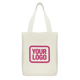 Custom Cream Light Pink Canvas Tote Bag