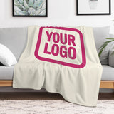 Custom Cream Pink Blanket