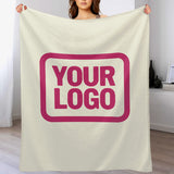Custom Cream Pink Blanket