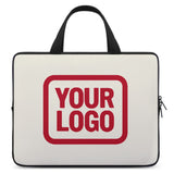Custom Cream Red Laptop Bag