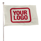 Custom Cream Red Flag