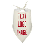 Custom Cream Red Pet Scarf