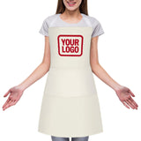 Custom Cream Red Apron
