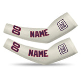 Custom Cream Purple Arm Sleeve