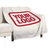 Custom Cream Red Blanket