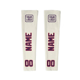 Custom Cream Purple Arm Sleeve