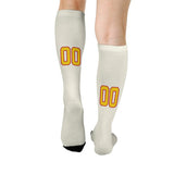 Custom Cream Gold Knee-High Sock