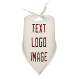 Custom Cream Crimson Red Pet Scarf
