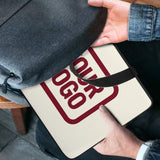 Custom Cream Crimson Red Laptop Bag