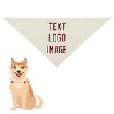 Custom Cream Crimson Red Pet Scarf