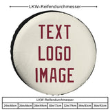 Custom Cream Crimson Red Truck Tires