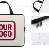 Custom Cream Crimson Red Laptop Bag