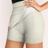 Custom Cream Crimson Red A-Line Skort