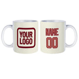 Custom Cream Copper Rose Mug