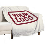 Custom Cream Crimson Red Blanket
