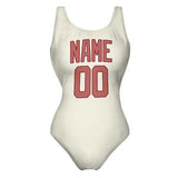 Custom Cream Copper Rose Swimsuit