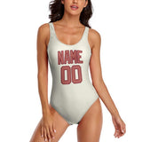 Custom Cream Copper Rose Swimsuit