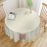 Custom Cream Copper Rose Round Table Cloth