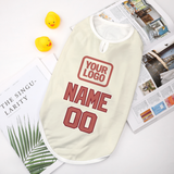 Custom Cream Copper Rose Pet Vest