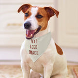 Custom Cream Coral Red Pet Scarf