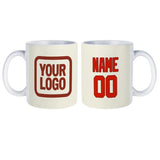 Custom Cream Orange Red Mug