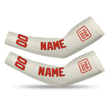Custom Cream Orange Red Arm Sleeve