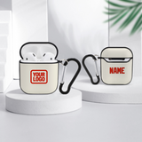 Custom Cream Orange Red AirPods Case