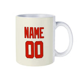 Custom Cream Orange Red Mug