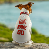 Custom Cream Orange Red Pet Vest