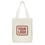 Custom Cream Orange Red Canvas Tote Bag