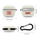 Custom Cream Orange Red AirPods Case (3rd Generation)