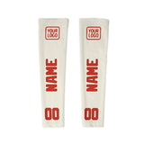 Custom Cream Orange Red Arm Sleeve