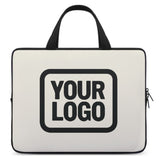 Custom Cream Black Laptop Bag