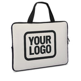 Custom Cream Black Laptop Bag