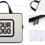 Custom Cream Black Laptop Bag