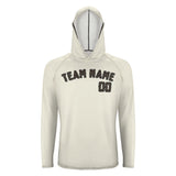 Custom Cream Brown UV-Hoodie