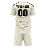 Custom Cream Olive Soccer Jersey